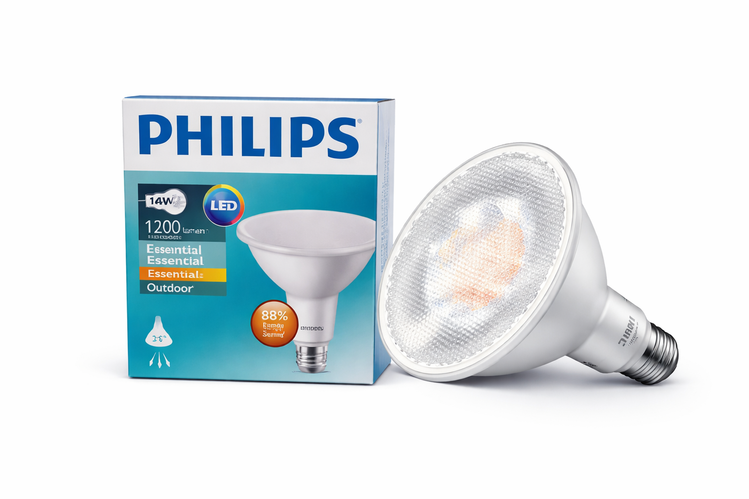 Philips LEDspot, PAR38, 14-120 W, E27, 2700 K, 1200 lm, 15000 hour(s)