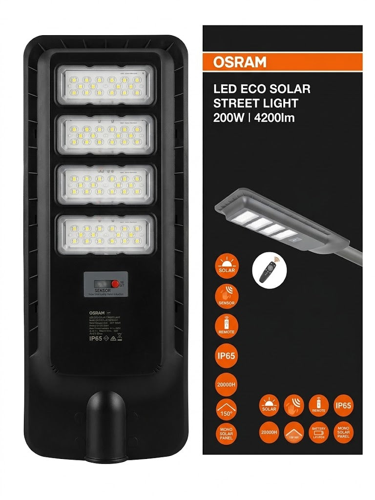 Osram Eco Solar Street Light 200w.